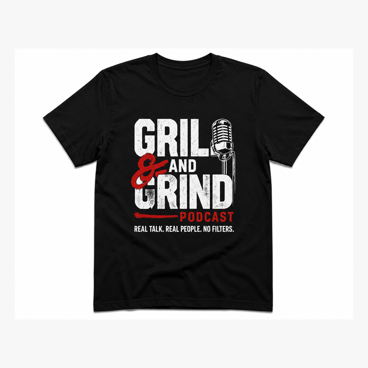 Grill & Grind Signature Tee — Black